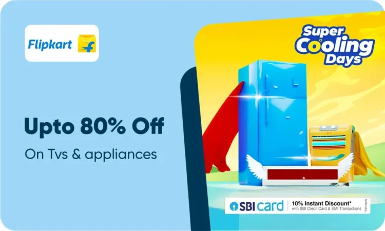 Flipkart Super Cooling Days – Up to 75% Off on Air Conditioners, Refrigerators & More + Extra 10% Off with Selected Bank Offers