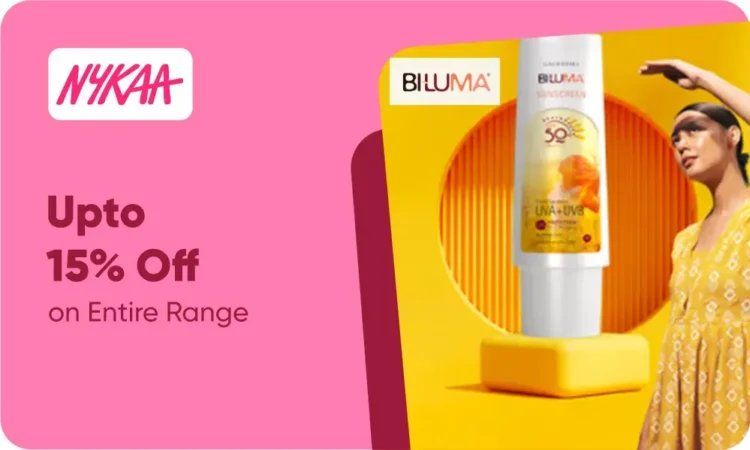 Nykaa Beauty Deal – Get Up to 15% Off on Biluma Skincare Products – Brighten & Nourish Your Skin with Dermatologist-Recommended Care Nykaa Beauty Deal – Get Up to 15% Off on Biluma Skincare Products – Brighten & Nourish Your Skin with Dermatologist-Recommended Care